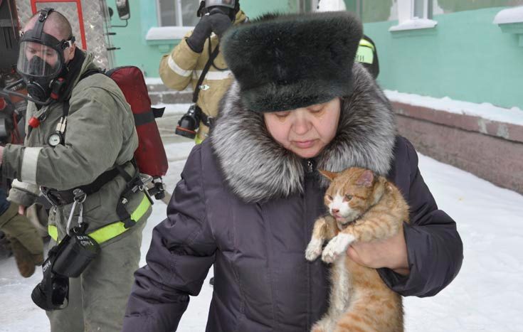 Северчанам, пострадавшим при пожаре, выплатят по десять тысяч рублей