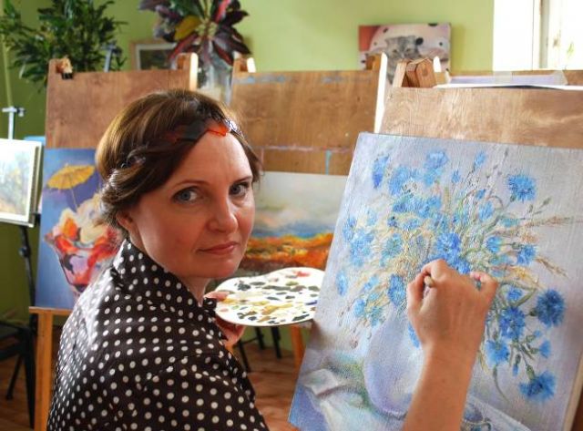 Медсестра Татьяна Десятова заняла 1 место в конкурсе художественных работ
