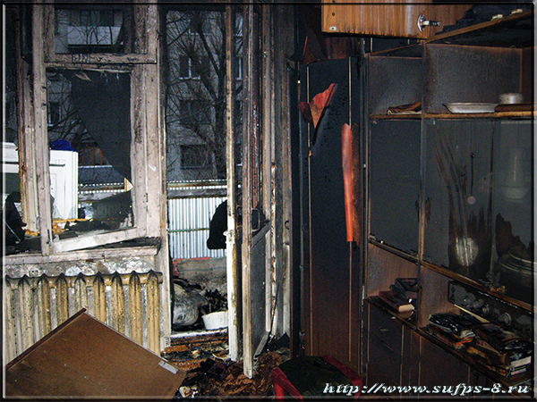 Северчанин получил ожоги, выбираясь из горящей квартиры
