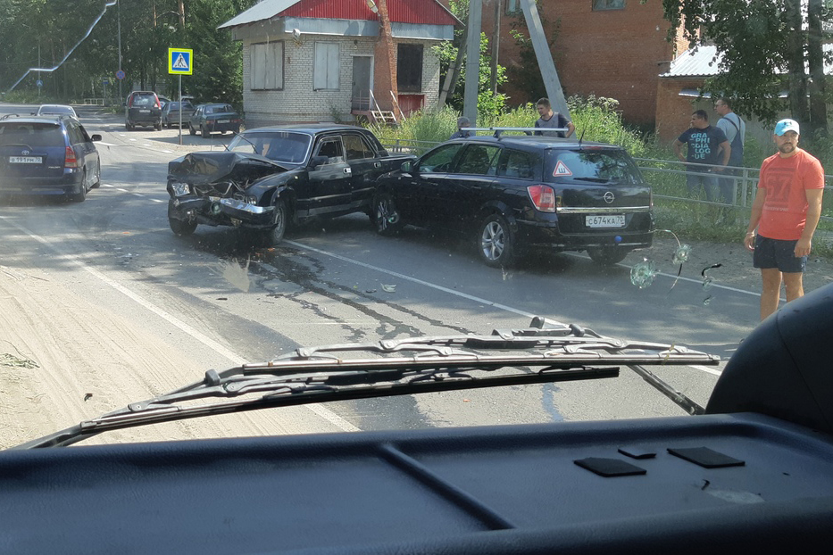 Авария возле Сосновского КПП