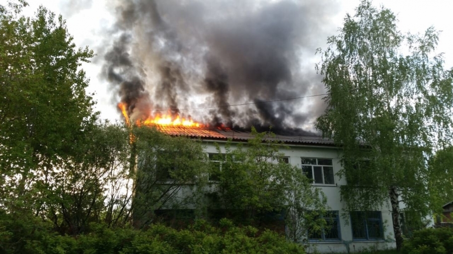 30 мая произошел пожар в неэксплуатируемом строении в СНТ «Мир»