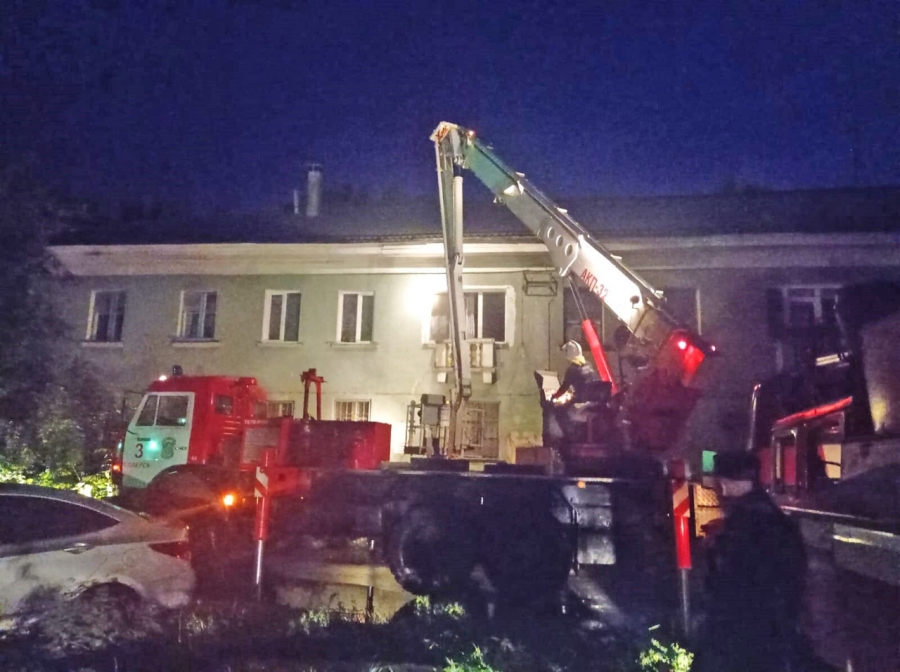 В жилом доме на улице Комсомольской произошел пожар